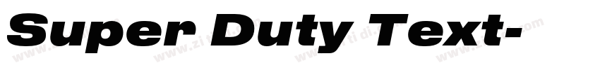Super Duty Text字体转换